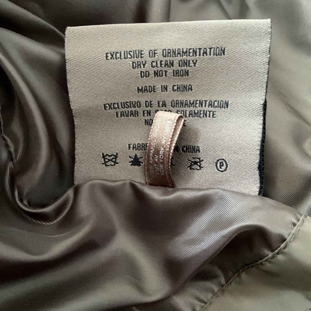 MARC NEW YORK Quilted Hooded Jacket Small Olive Brown - Picture 4 of 12